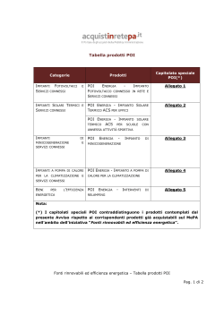 Tabelle prodotti POI Energia (PDF - 45692 byte)