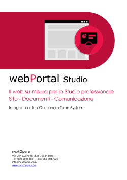 Brochure webPortal Studio