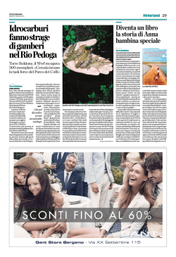 Idrocarburi fanno strage di gamberi nel Rio Pedoga