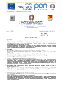 Disciplinare RDO - Liceoodierna.it