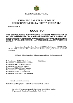 documento - Comune di Novara