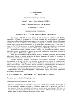 DOCUMENTO 15 maggio 2014 classe 5A
