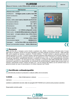 Guide per la configurazione VLW90M IT