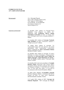 curriculum - Studio Legale Pasceri
