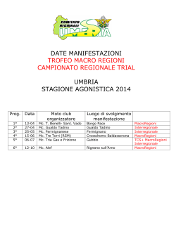Calendario Trial 2014