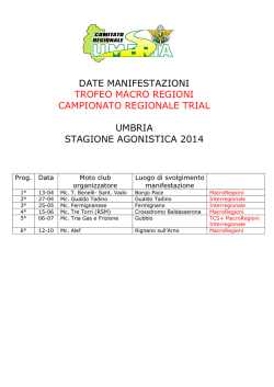 Calendario Trial 2014