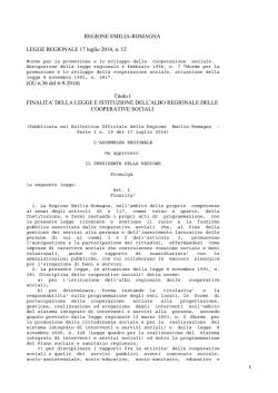 REGIONE EMILIA-ROMAGNA LEGGE REGIONALE 17 luglio
