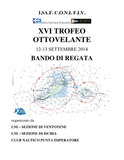 XVI TROFEO OTTOVELANTE - Lega Navale Ventotene