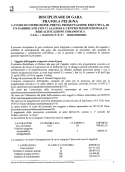 DISCIPLINARE DI GARA