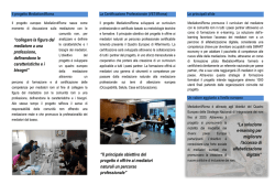 “collegare la figura del mediatore a una professione, definendone le
