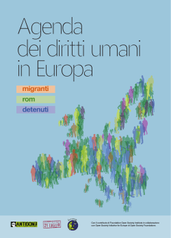 Agenda dei diritti umani in Europa: migranti, rom, detenuti