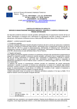 capitolato presidi antincendio