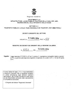 Decreto n.4751 del 18/04/2014