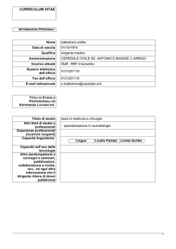 curriculum vitae