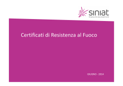 Certificati Fuoco SINIAT 09-06-14