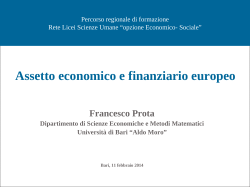 17-02-2014 Assetto Economico e Finanziario Europeo prof. Prota 11