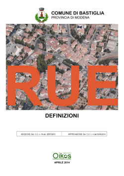 DEFINIZIONI - Comune di Bastiglia