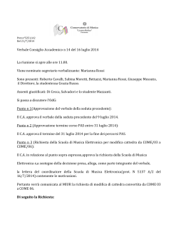 Page 1 Prot.n°5251/A2 Del 21/7/2014 Verbale Consiglio