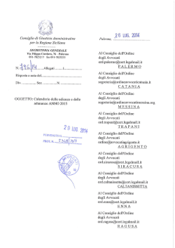 C.G.A.-CALENDARIO UDIENZE 2015 - Ordine degli Avvocati di