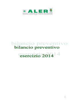 Bilancio preventivo 2014