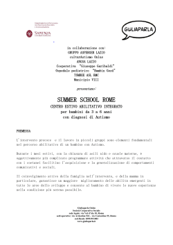 Summer School - Angsa Lazio Onlus