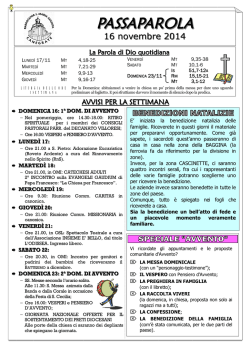 Domenica 16 - OratorioCanegrate.it