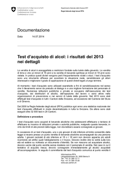 i risultati del 2013 nei dettagli