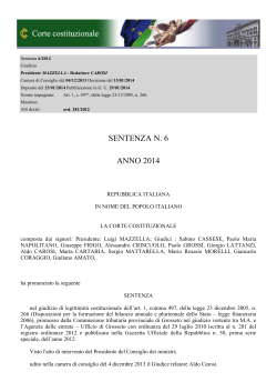 sentenza n. 06/2014 - Ordine degli Avvocati di Trieste