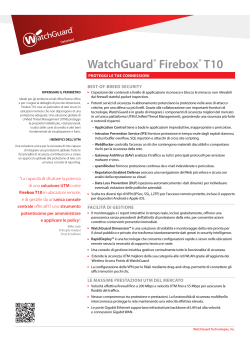 WatchGuard® Firebox® T10 - WatchGuard Technologies