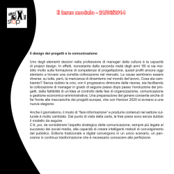 Il terzo modulo - 21/06/2014