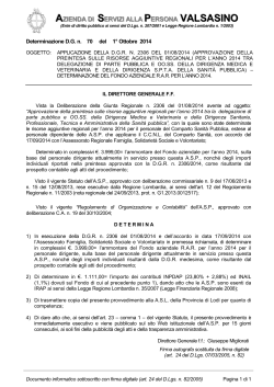 DD 070-2014 - Fondo RAR 2014 dirigenza medica - ASP
