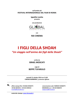 I FIGLI DELLA SHOAH pressbook Festival