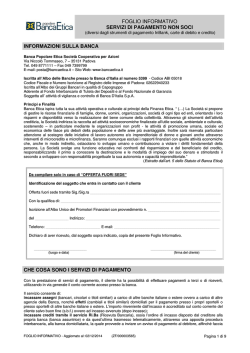 Incassi e pagamenti Non Soci