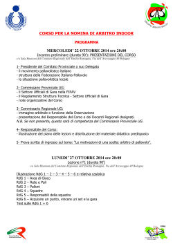programma - FIPAV - Comitato Provinciale di Bologna