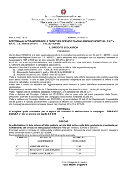 graduatoria assicurazione - IC Boccadifalco Tomasi di Lampedusa