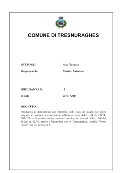 COMUNE DI TRESNURAGHES