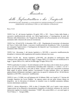 dispositivo T-RED 1.1 - Ministero delle infrastrutture e dei trasporti