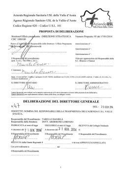 Delibera di Nomina Responsabile Trasparenza