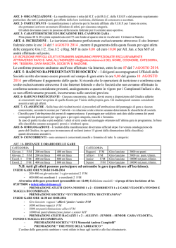 vedi il regolamento del trofeo