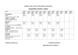 ORARIO CORSI ESTIVI DI RECUPERO A.S.