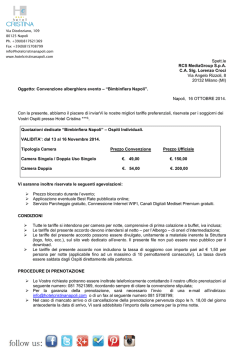 Spett.le RCS MediaGroup S.p.A. C.A. Sig. Lorenzo