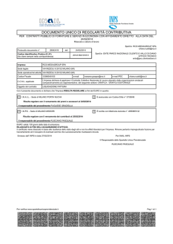 documento unico di regolarit&agrave; contributiva