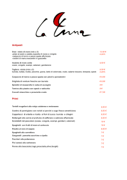 Scarica il nostro menu in PDF - Ristorante Pizzeria La Luna