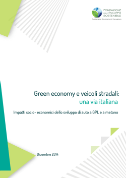 Green economy e veicoli stradali: una via italiana