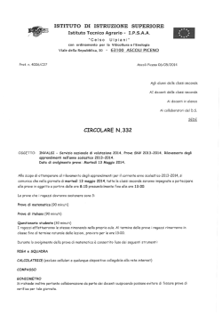 I ISTITUTO DI ISTRUZIONE SUPERIORE al