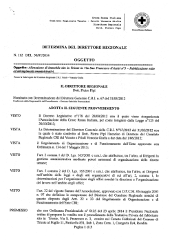 D.D. 112/14 - Alienazione immobile