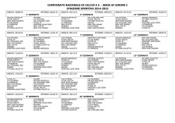"A" - Femminile - Stagione Sportiva 2014