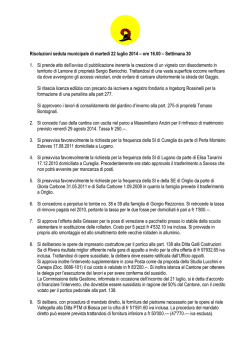 Settimana 30-2014 - Comune di Cureglia