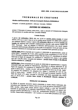 TRIBUNALE DI CROTONE