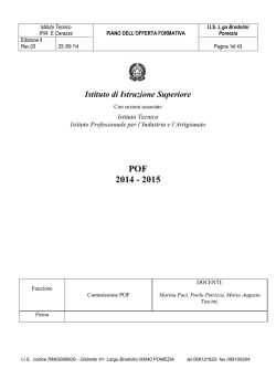 Istituto di Istruzione Superiore POF rev3